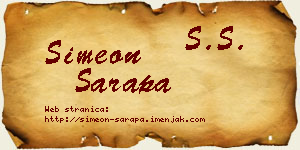 Simeon Sarapa vizit kartica
